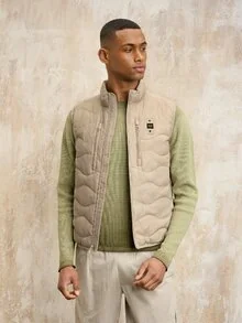 Blauer - БЕЗРУКАВНИК С ЭФФЕКТОМ ГОФРЕ VINCENT - Beige 283 - 1