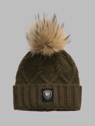 BRAIDED HAT WITH POM POM DACIA_1