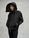 Blauer - BOMBER WITH FUR AND HOOD NEAREN - Black - Blauer