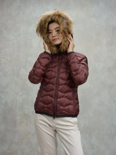 PIUMINO CON BORDO IN PELLICCIA ALDIE