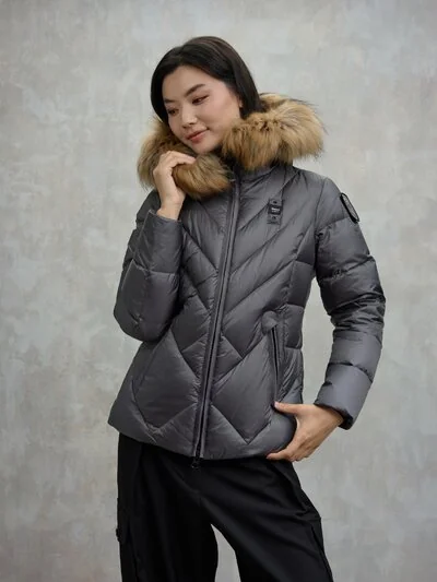 GEOMETRIC LINES DOWN JACKET ALICIA_