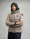 Blauer - CHARME FITTED DOWN JACKET - Mist Grey Inside Anthracite Grey - Blauer