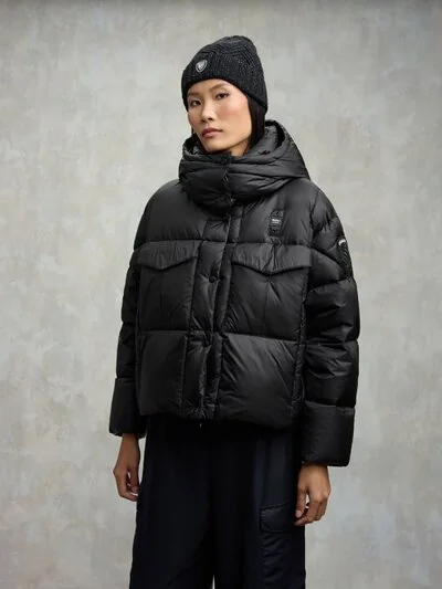 SHORT GLOSSY DOWN JACKET LAVAL - Blauer
