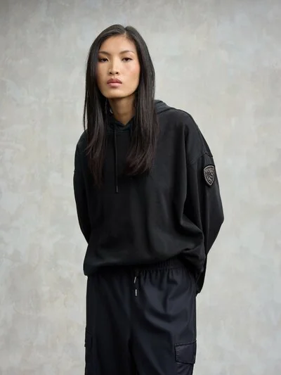 SWEAT-SHIRT AVEC ÉLASTIQUE JACQUELINE - Blauer