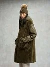 Blauer - LONG JACKET IN ECO FUR PEAVER - Wood Green - Blauer