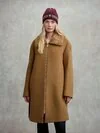 Blauer - COAT WITH FUR COLLAR ELMIRA - Tobacco - Blauer