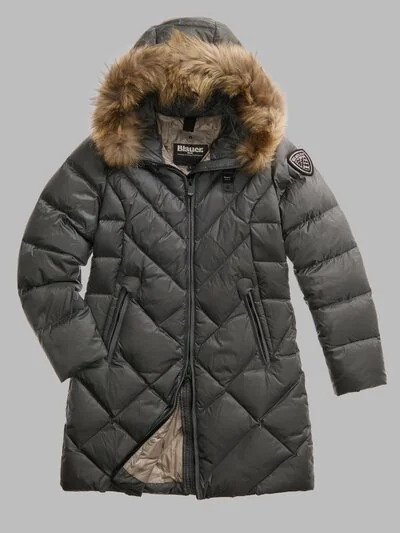 ALTHEA LONG DOWN JACKET WITH GEOMETRIC LINES_1