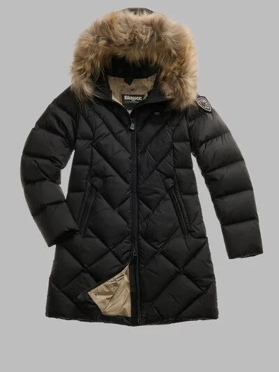 ALTHEA LONG DOWN JACKET WITH GEOMETRIC LINES_1