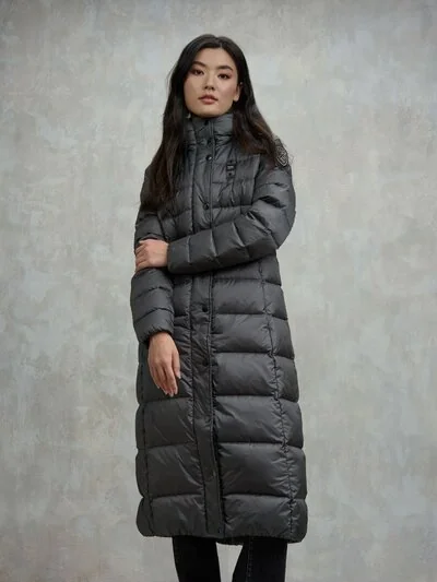 ANITA LONG FITTED DOWN JACKET - Blauer