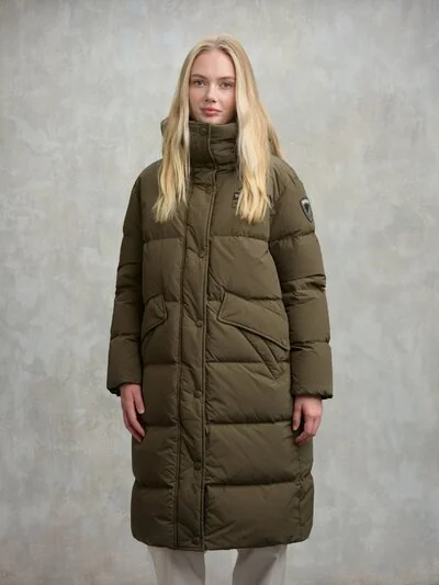 LENA LONG DOWN JACKET FOUR POCKETS