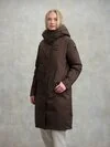 Blauer - ARGYLE NEOPRENE PARKA - Chestnut - Blauer