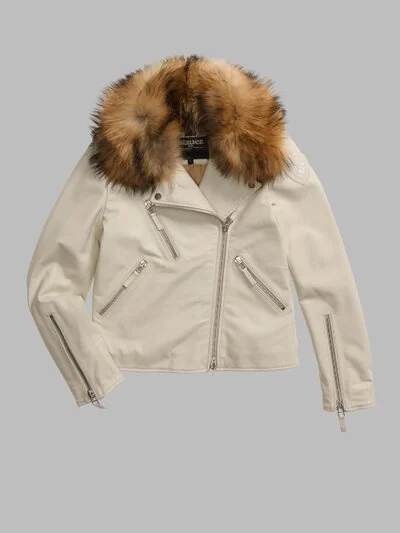 BIKER JACKET WITH FUR CHERRY_1