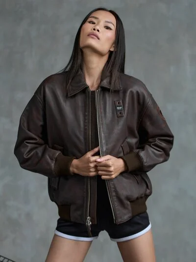 BOMBER WITH SHIRT COLLAR CLIVE - Blauer