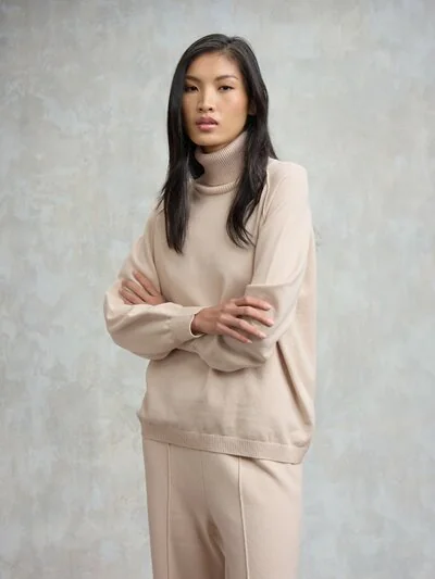 SEAMED SWEATER COLUMBIA_