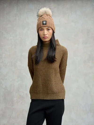 HIGH NECK LUREX SWEATER LAWLEY - Blauer