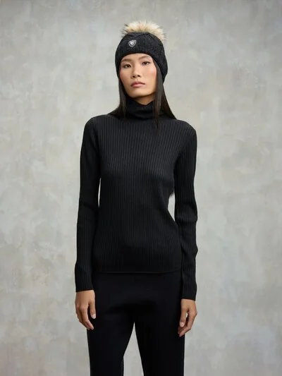 HIGH NECK RIBBED SWEATER LIVERMORE