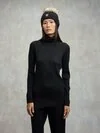 Blauer - HIGH NECK RIBBED SWEATER LIVERMORE - Black - Blauer