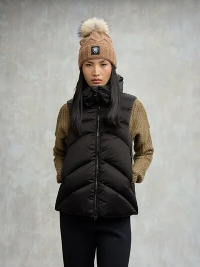 HIGH NECK VEST MARTHA - Blauer