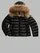 Blauer - STRIPED DOWN JACKET ARCADIA JUNIOR - Black Inside Beige 301 - Blauer