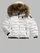 Blauer - WAVE DOWN JACKET WITH FUR ARION JUNIOR - Optical White Inside Mist Grey - Blauer