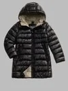 Blauer - LONG MICRO RIP JACKET ADELAIDE JUNIOR - Black Inside Beige 301 - Blauer
