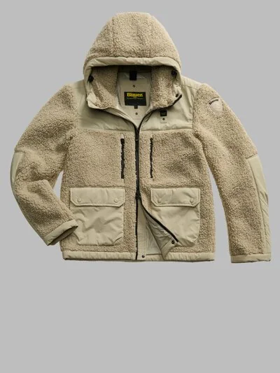 JACKET WITH ECO FUR HOOD WILCOCK_1