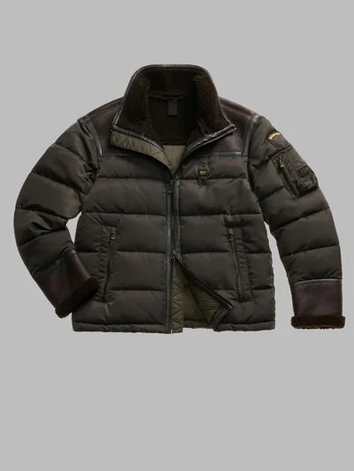 NYLON AND ECO SHEEPSKIN JACKET ORGAN_1