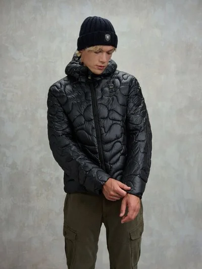 CAMOUFLAGE QUILTED JACKET HAMLET - Blauer
