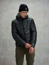 Blauer - CAMOUFLAGE QUILTED JACKET HAMLET - Black - Blauer