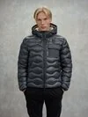 Blauer - JACKET WITH CHEST POCKET BRYANT - Anthracite Grey Inside Beige 301 - Blauer