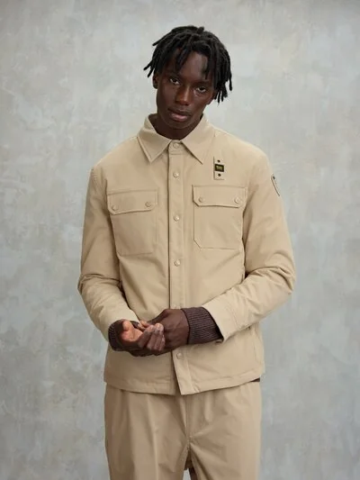 PADDED SHIRT JACKET EVANS - Blauer