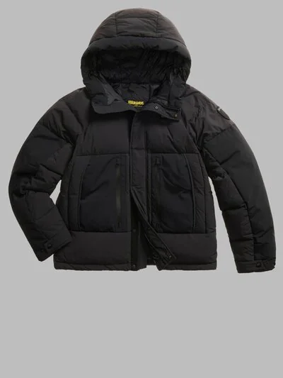 DOUDOUNE EN NYLON COTON AVEC CAPUCHE LUKES_1