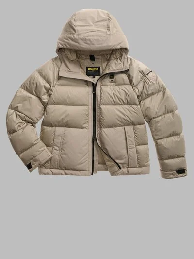 NYLON AND TASLAN DOWN JACKET RIVERDALE_1