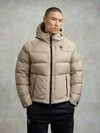 Blauer - NYLON AND TASLAN DOWN JACKET RIVERDALE - Beige 301 - Blauer