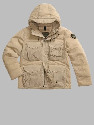 MULTI-POCKET DOWN JACKET BERRY_1