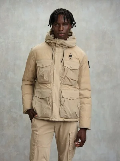 MULTI-POCKET DOWN JACKET BERRY - Blauer