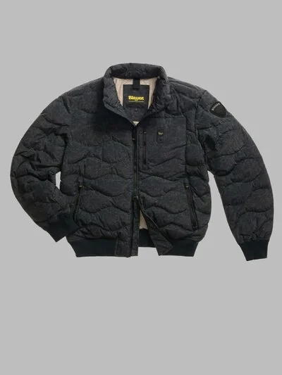 DAUNENJACKE BOMBER WAX MIT WELLEN DANIEL_1