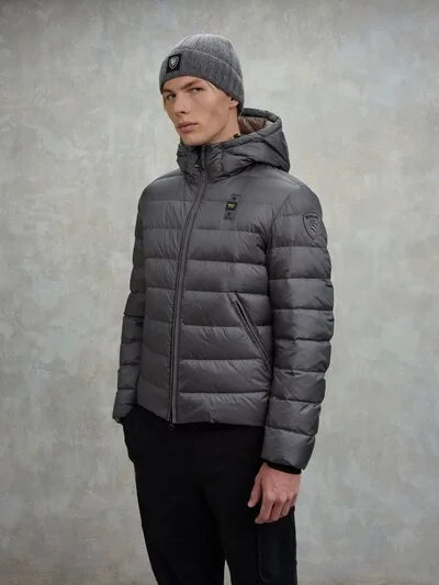 DOWN JACKET WITH HOOD ACTON - Blauer