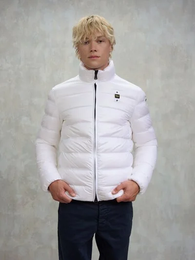 DOWN JACKET WITH MANDARIN COLLAR BELMONT - Blauer