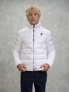 Blauer - DOWN JACKET WITH MANDARIN COLLAR BELMONT - White - Blauer