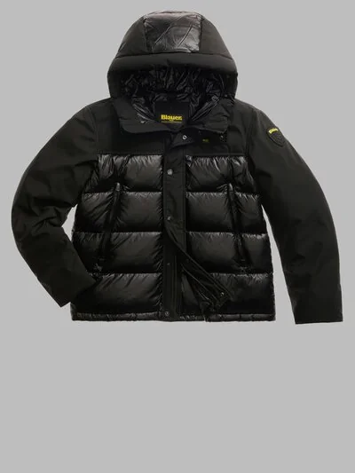 NYLON AND NEOPRENE DOWN JACKET BROOK_1