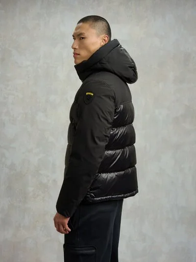 Brook ジャケット　size L Men's Nylon And Neoprene Down Jacket Brook | Blauer ®
