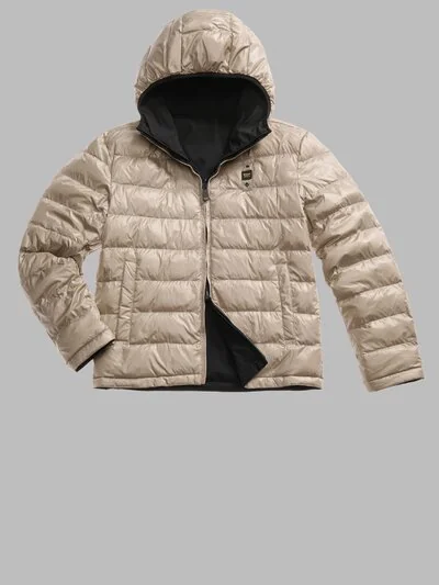 New In's Ballard Reversible Nylon Neoprene Down Jacket
