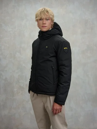 BALLARD REVERSIBLE NYLON NEOPRENE DOWN JACKET - Blauer