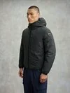 Blauer - NEOPRENE DOWN JACKET WITH DERRY CHEST POCKET - Anthracite - Blauer