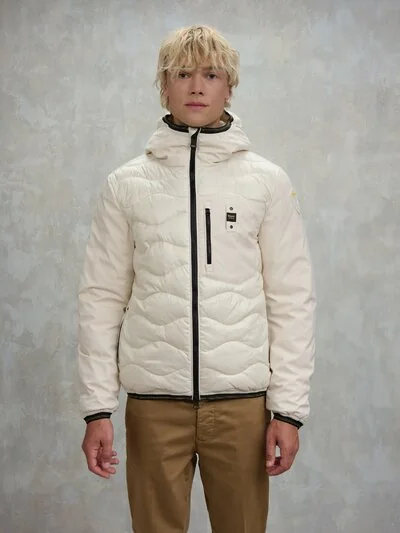 DOWN JACKET WITH MIXED PADDING ALBERT