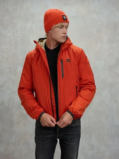 CHAQUETÓN CON INTERIOR EN ECO PIEL DEVON