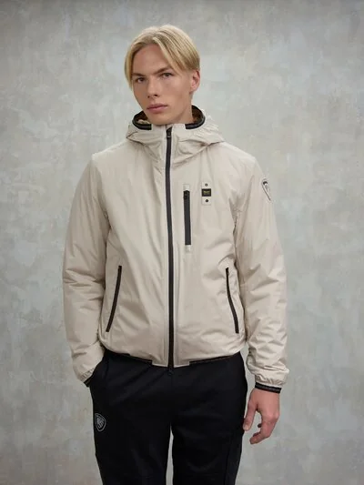 CHAQUETÓN CON INTERIOR EN ECO PIEL DEVON