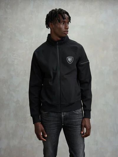 NELSON HOODED SWEATSHIRT WITH CONCEALED HOOD - Blauer