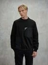 Blauer - SWEAT-SHIRT TECHNIQUE COL ROND HOBSON - Black - Blauer